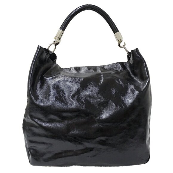 YVES SAINT LAURENT Black Leather Tote Bag - Picture 1 of 12